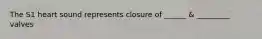 The S1 heart sound represents closure of ______ & _________ valves