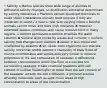 • Salinity o Marine species show wide range of abilities to withstand salinity changes, so distribution somewhat determined by salinity tolerances o Plankton extract dissolved chemicals to make shells o Nearshore animals must migrate if they are intolerant of salinity if near a river with varying inflow o Benthic animals cannot move and have high tolerance ♣ However, extended intense conditions with cause massive kill o In many regions, a distinct permanent halocline stratifies the water columns ♣ Surface layer mixed by waves and currents = uniform salinity that changes with seasons ♣ below = less mixed and unaffected by seasons ♣ so, upper zone organisms can tolerate salinity more than stable bottom o chemistry of body fluids of marine invertebrates and vertebrates very similar in relative proportion to the salt composition of seawater o differences between concentrations within the fluid of a cell and the surrounding seawater create chemical gradients with salt content of cellular fluids higher or lower than the salt content of the seawater outside the cell o diffusion- a physical process whereby molecules, such as salts move areas of high concentration to areas of low concentration