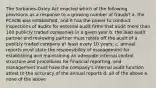 The Sarbanes-Oxley Act enacted which of the following provisions as a response to a growing number of frauds? a. the PCAOB was established, and it has the power to conduct inspections of audits for external audit firms that audit more than 100 publicly traded companies in a given year b. the lead audit partner and reviewing partner must rotate off the audit of a publicly traded company at least every 10 years. c. annual reports must state the responsibility of management for establishing and maintaining an adequate internal control structure and procedures for financial reporting, and management must have the company's internal audit function attest to the accuracy of the annual reports d. all of the above e. none of the above