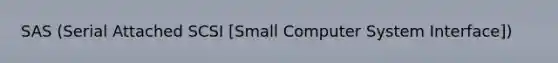 SAS (Serial Attached SCSI [Small Computer System Interface])