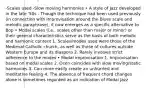 -Scales used -Slow moving harmonies • A style of Jazz developed in the late '50s - Though the technique had been used previously (in connection with improvisation around the Blues scale and melodic paraphrase), it now emerges as a specific alternative to Bop • Modal scales (i.e., scales other than major or minor) or their general characteristics serve as the basis of both melodic and harmonic content 1. Scales/modes used were those of the Medieval Catholic church, as well as those of cultures outside Western Europe and its diaspora 2. Rarely involves strict adherence to the modes • Modal improvisation 1. Improvisation based on modal scales 2. Ocen coincides with slow moving/static harmonies 3. Can more easily create an unhurried and meditative feeling 4. The absence of frequent chord changes alone is sometimes regarded as an indication of Modal Jazz