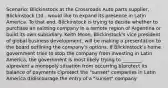 Scenario: Blickinstock at the Crossroads Auto parts supplier, Blickinstock Ltd., would like to expand its presence in Latin America. To that end, Blickinstock is trying to decide whether to purchase an existing company in a remote region of Argentina or build its own subsidiary. Keith Moon, Blickinstock's vice president of global business development, will be making a presentation to the board outlining the company's options. If Blickinstock's home government tries to stop the company from investing in Latin America, the government is most likely trying to ________. a)prevent a monopoly situation from occurring b)protect its balance of payments c)protect the "sunset" companies in Latin America d)discourage the entry of a "sunset" company