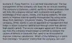 Scenario E. Fussy Food Inc. is a cat food manufacturer. The top management of the company sits down for an annual meeting. The company's chairman, Leland, wants to create processes that will help the company interact with customers and gather knowledge of their wants, needs, and buying patterns. He also wants to improve internal quality management by using some ideas from Deming's "14 points" theory. The president of the company, Drew, wants to use an approach to management that helps to attain customer satisfaction through tools that deliver high-quality goods. The senior managers agree with Drew and say that the company should adopt a method to analyze the causes of defects in products that need to be eliminated to improve customer satisfaction. Which of the following is a point from Deming's "14 points" theory that the company can use?