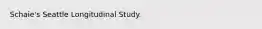 Schaie's Seattle Longitudinal Study.