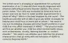 The school nurse is arranging an appointment for a physical examination of an​ 11-year-old client recently diagnosed with​ attention-deficit/hyperactivity disorder​ (ADHD). The​ client's parent​ states, "Our child was evaluated at home and here at​ school, and now we have to make another appointment for a​ physical? Why?" Which is the best response by the​ nurse? ​ "The healthcare provider will be able to give you better strategies for helping your child focus at home and at​ school." ​"We need to rule out neurological diseases and other health problems in your child that may affect treatment of​ ADHD." ​ "The physical exam will find out whether your child has other mental health​ issues, such as​ depression, anxiety, learning​ disorder, or conduct​ disorder." ​ "We need to see whether your child has the physical characteristics that go along with the behaviors of ADHD to correctly diagnose​ ADHD."