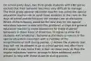 On school party days, two third-grade students with EBD get so excited that their behavior becomes very difficult to manage. The third-grade general education teacher has asked the special education teacher not to send these students to the class on the days of school parties because the students are so disruptive. Which of the following would be the best way for the special education teacher to deal with this problem? a) Urge the general education teacher to make allowances for these students' behaviors in these kinds of situations. b) Agree to allow the students with emotional / behavioral disorders to remain in the special education classroom with a member of the nonprofessional staff during parties. c) Advise the students that they will not be allowed to go to school parties and offer them the option to stay home from school on those days. d) Help the regular education teacher arrange to have additional adults present to help with these students during parties.