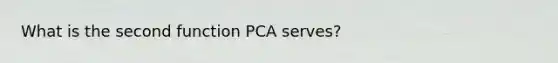 What is the second function PCA serves?