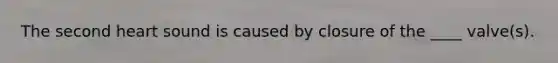 The second heart sound is caused by closure of the ____ valve(s).