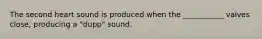 The second heart sound is produced when the ___________ valves close, producing a "dupp" sound.