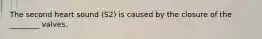 The second heart sound (S2) is caused by the closure of the ________ valves.