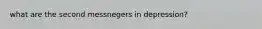 what are the second messnegers in depression?