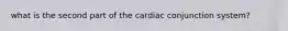 what is the second part of the cardiac conjunction system?
