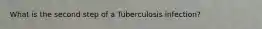 What is the second step of a Tuberculosis infection?