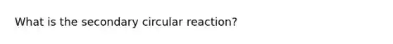 What is the secondary circular reaction?