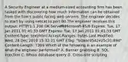 A Security Engineer at a medium-sized accounting firm has been tasked with discovering how much information can be obtained from the firm's public facing web servers. The engineer decides to start by using netcat to port 80.The engineer receives this output: HTTP/1.1 200 OK Server: Microsoft-IIS/6 Expires: Tue, 17 Jan 2011 01:41:33 GMT Expires: Tue, 17 Jan 2011 01:41:33 GMT Content-Type: text/html Accept-Ranges: bytes Last Modified: Wed, 28 Dec 2010 15:32:21 GMT ETag: "bQaac0542e25c31:89d" Content-Length: 7369 Which of the following is an example of what the engineer performed? A. Banner grabbing B. SQL injection C. Whois database query D. Cross-site scripting