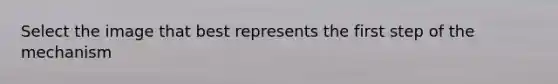 Select the image that best represents the first step of the mechanism