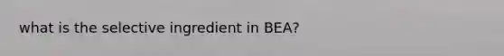 what is the selective ingredient in BEA?