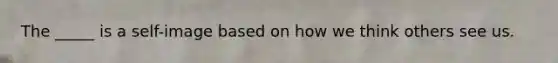The _____ is a self-image based on how we think others see us.