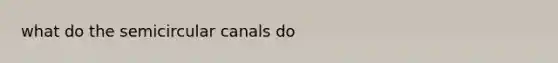 what do the semicircular canals do