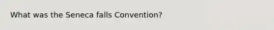 What was the Seneca falls Convention?