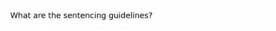 What are the sentencing guidelines?