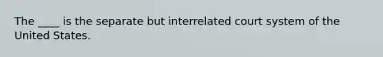 The ____ is the separate but interrelated court system of the United States.