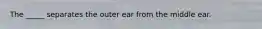 The _____ separates the outer ear from the middle ear.