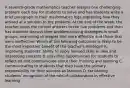 A seventh-grade mathematics teacher assigns one challenging problem each day for students to solve and has students write a brief paragraph in their mathematics logs explaining how they arrived at a solution to the problem. At the end of the week, the teacher posts the correct answers to the five problems and then has students discuss their problem-solving strategies in small groups, examining strategies that were effective and those that were ineffective. Which of the following outcomes is likely to be the most important benefit of the teacher's strategy? A. improving students' ability to apply learned skills in new and interesting contexts B. providing opportunities for students to reflect on and communicate about their thinking and learning C. communicating to students that they have the primary responsibility for their success as learners D. facilitating students' recognition of the role of collaboration in effective learning