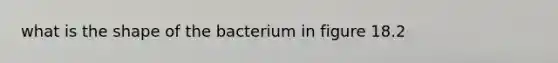 what is the shape of the bacterium in figure 18.2