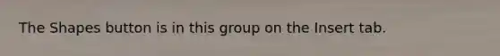 The Shapes button is in this group on the Insert tab.