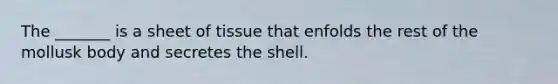 The _______ is a sheet of tissue that enfolds the rest of the mollusk body and secretes the shell.