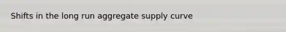 Shifts in the long run aggregate supply curve