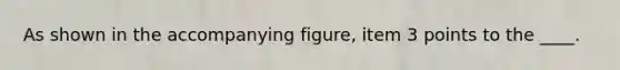 As shown in the accompanying figure, item 3 points to the ____.