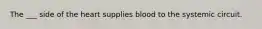The ___ side of the heart supplies blood to the systemic circuit.