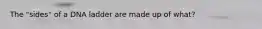 The "sides" of a DNA ladder are made up of what?