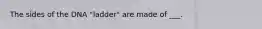 The sides of the DNA "ladder" are made of ___.