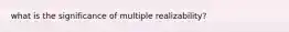 what is the significance of multiple realizability?