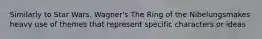 Similarly to Star Wars, Wagner's The Ring of the Nibelungsmakes heavy use of themes that represent specific characters or ideas