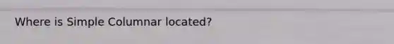 Where is Simple Columnar located?