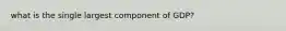 what is the single largest component of GDP?