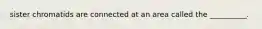 sister chromatids are connected at an area called the __________.