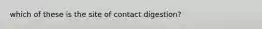 which of these is the site of contact digestion?