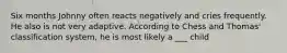 Six months Johnny often reacts negatively and cries frequently. He also is not very adaptive. According to Chess and Thomas' classification system, he is most likely a ___ child