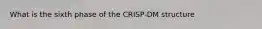 What is the sixth phase of the CRISP-DM structure