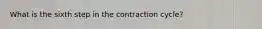 What is the sixth step in the contraction cycle?