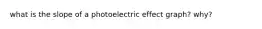 what is the slope of a photoelectric effect graph? why?