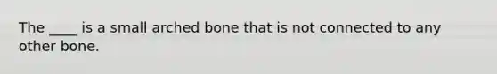 The ____ is a small arched bone that is not connected to any other bone.