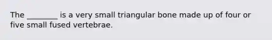 The ________ is a very small triangular bone made up of four or five small fused vertebrae.