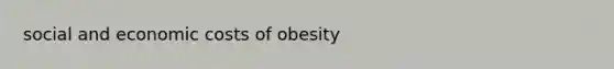 social and economic costs of obesity