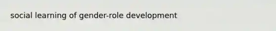 social learning of gender-role development